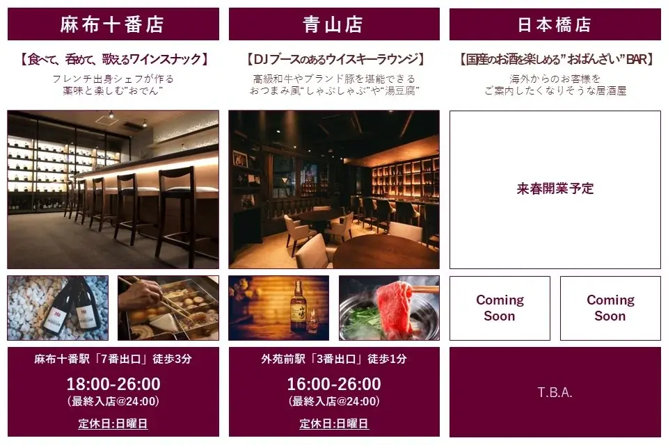 30代以上に向けた会員制BAR「コルクボックス」が麻布＆青山に誕生!!　来春には日本橋エリアにも開業へ 画像 1