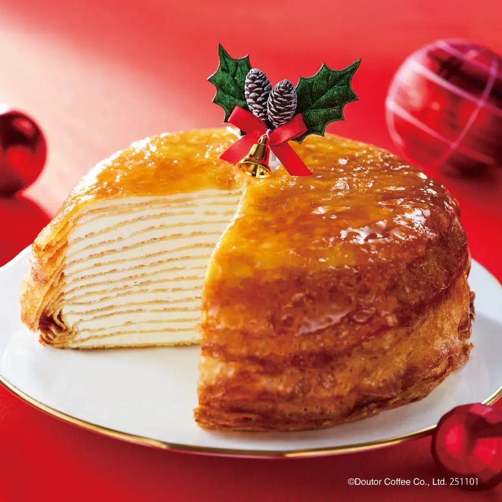 心まで華やぐ、クリスマス。「クリスマスミルクレープ」と「クリスマスモンブラン」ドトールコーヒーショップで11月1日より予約開始 画像 2