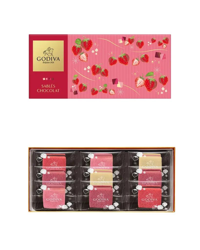 ゴディバのバレンタインに人気の焼き菓子が登場　ストロベリーフレーバーのサブレショコラやプティガトー、ティグレなど6種類を発売 画像 4