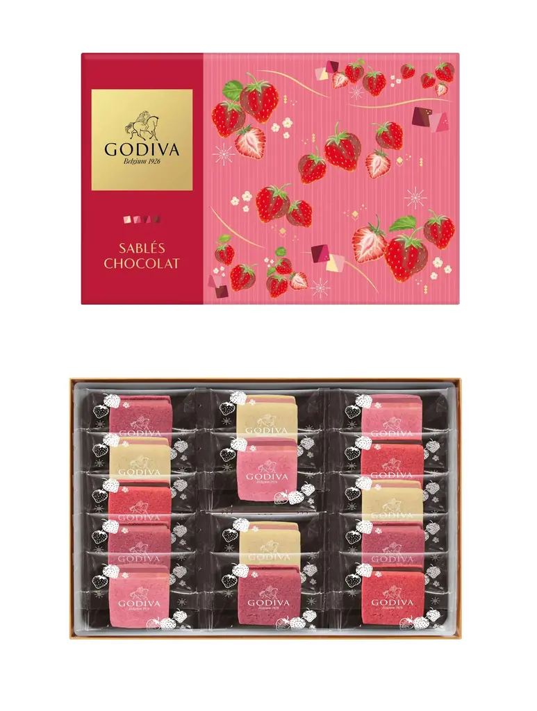 ゴディバのバレンタインに人気の焼き菓子が登場　ストロベリーフレーバーのサブレショコラやプティガトー、ティグレなど6種類を発売 画像 5