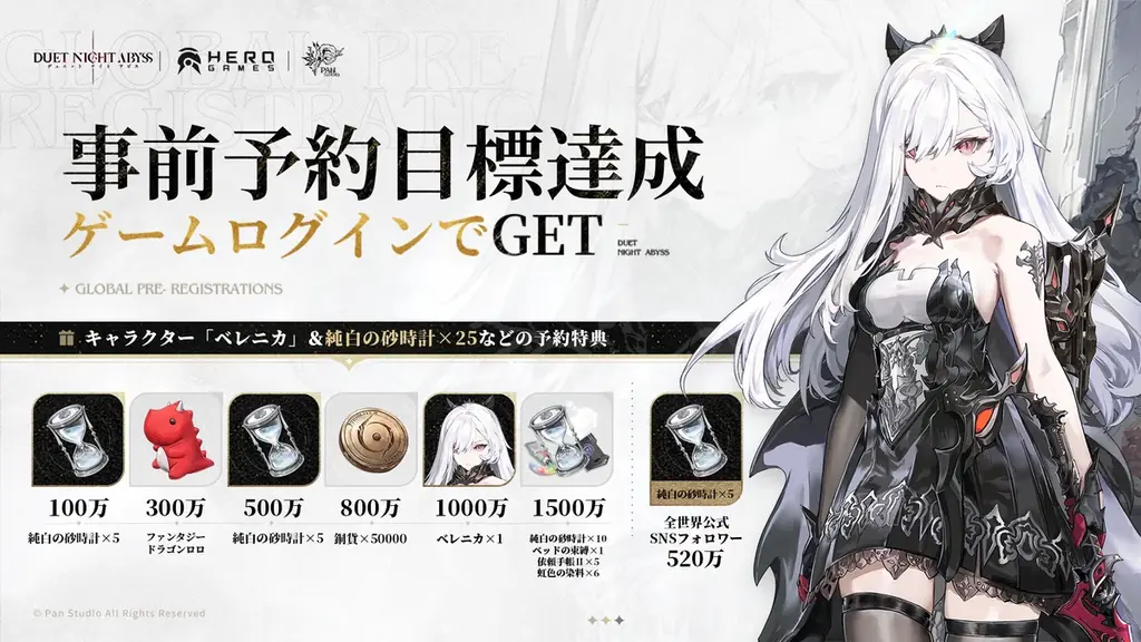 デュアルファンタジー×全方位爽快バトルRPG『デュエットナイトアビス』、事前予約人数1500万人突破！ 画像 2