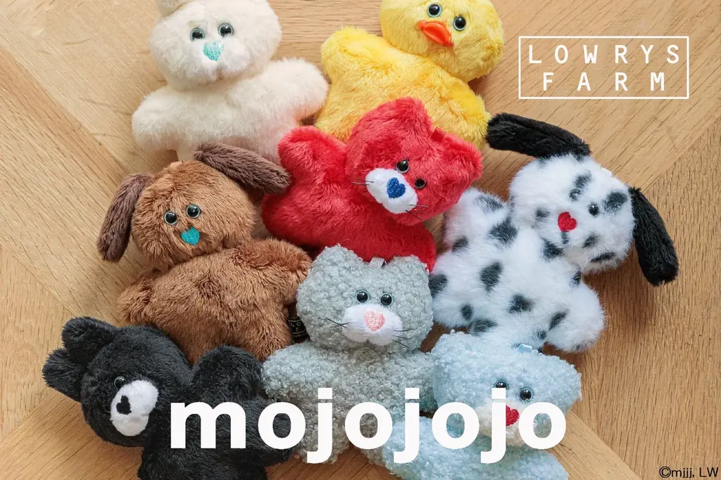 LOWRYS FARMがぬいぐるみ・雑貨ブランド「mojojojo（モジョジョジョ）」とのコラボアイテムを2025年10月31日（金）より先行予約開始 画像 1