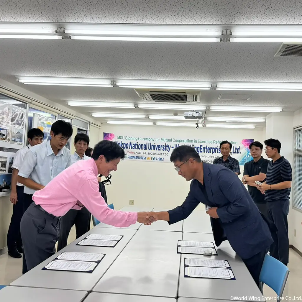 (株)ワールドウィングエンタープライズと韓国 国立木浦大学体育学科/木浦大学RISE事業団との協約締結 画像 3