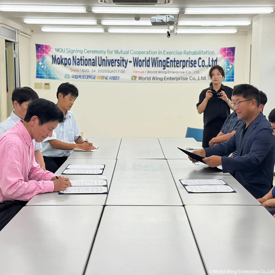 (株)ワールドウィングエンタープライズと韓国 国立木浦大学体育学科/木浦大学RISE事業団との協約締結 画像 4