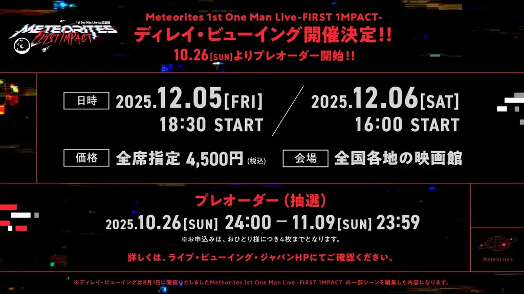 【STPR】めておら、日本武道館ワンマンライブのディレイビューイング決定！応援上映で“1MPACT”再び！ 画像 2