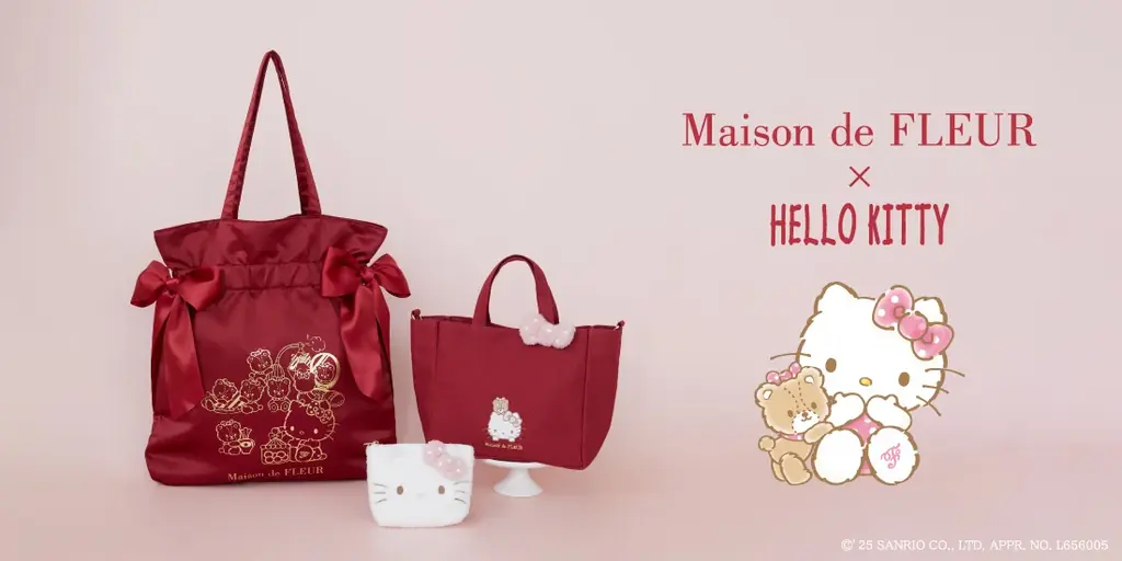11/1発売 Maison de FLEUR×ハローキティ、ドットリボン3型