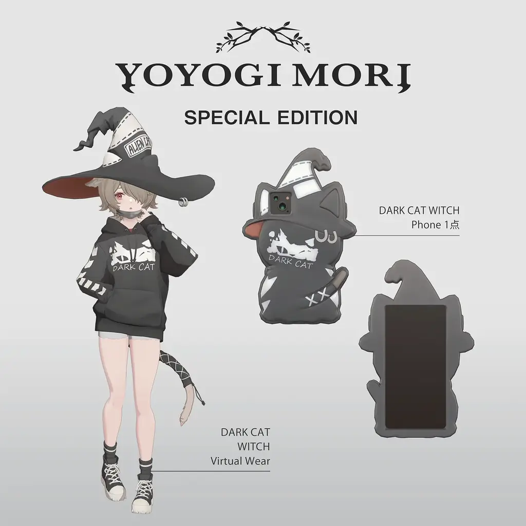 YOYOGI MORIより新作3Dモデル「DARK CAT WITCH」「DARK CAT UNWELL」発表 画像 4