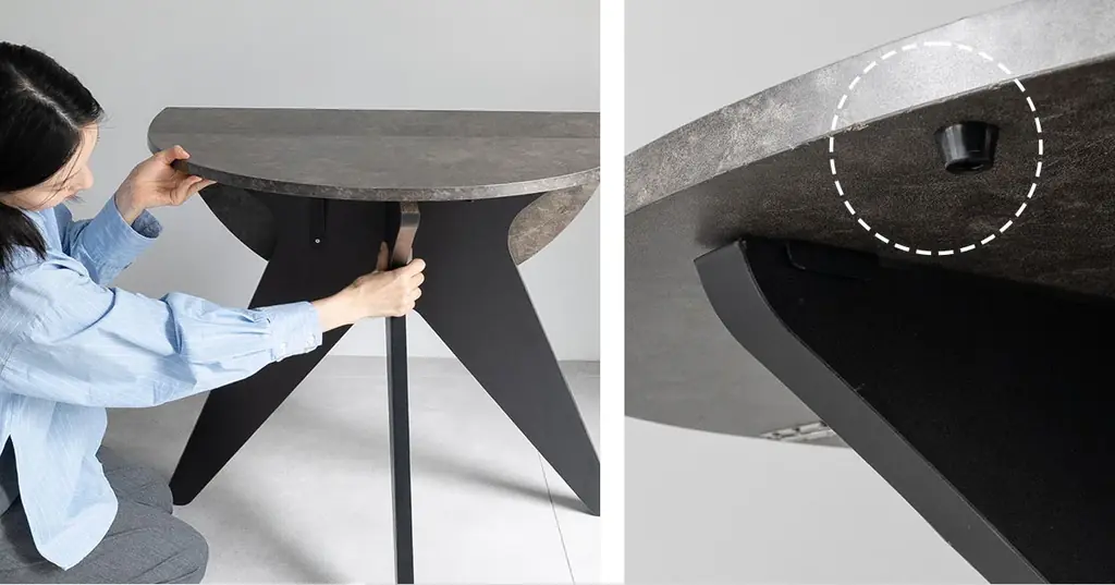 ”たたむ”の専門家がつくった、1台でダイニングにもデスクにもなる「折りたたみ円形テーブル -LUNOR- 」の販売開始！安全＆快適な折りたたみ性能で空間の可能性を広げます。 画像 8