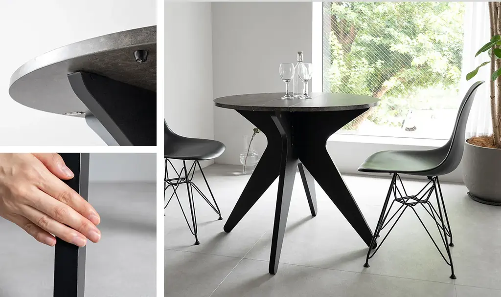 ”たたむ”の専門家がつくった、1台でダイニングにもデスクにもなる「折りたたみ円形テーブル -LUNOR- 」の販売開始！安全＆快適な折りたたみ性能で空間の可能性を広げます。 画像 9