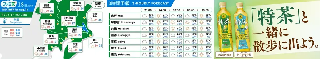 気温で広告を出し分け！気象情報番組「ファミ天」の気象情報と連動したFamilyMartVision新広告メニューの実証実験を実施 画像 2