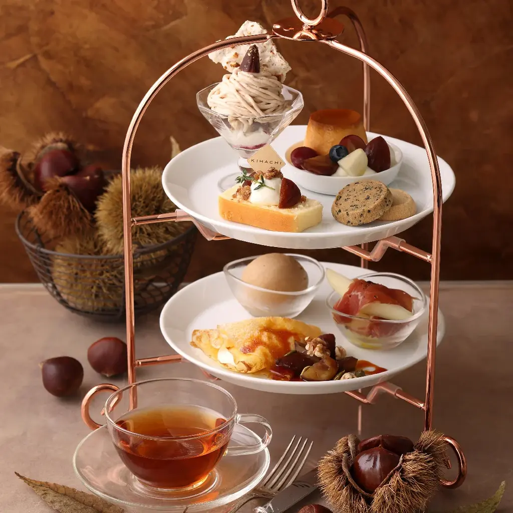 【キハチ カフェ】“モンブランケーキ”を7層仕立てのパフェにした新作「スペシャル モンブランパフェ」など、個性豊かな栗スイーツが揃う「マロンスイーツフェア」を開催 画像 4