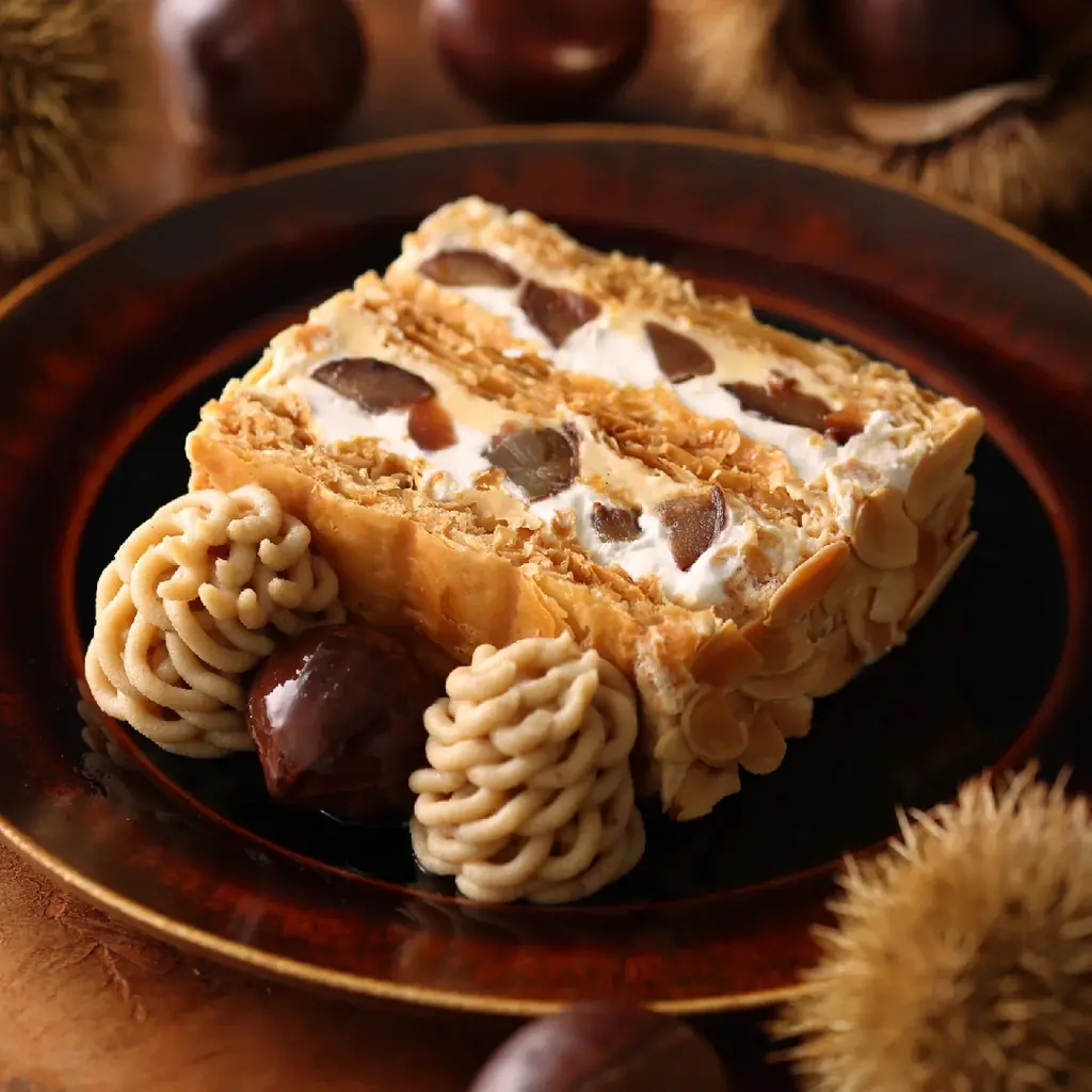 【キハチ カフェ】“モンブランケーキ”を7層仕立てのパフェにした新作「スペシャル モンブランパフェ」など、個性豊かな栗スイーツが揃う「マロンスイーツフェア」を開催 画像 7