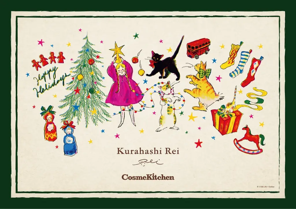 ＜Cosme Kitchen meets くらはしれい＞コラボ第2弾が登場！こだわりの雑貨や紅茶を愛らしいねこちゃんと楽しむクリスマスカウントダウン！全13種のコラボ商品を発売 画像 1