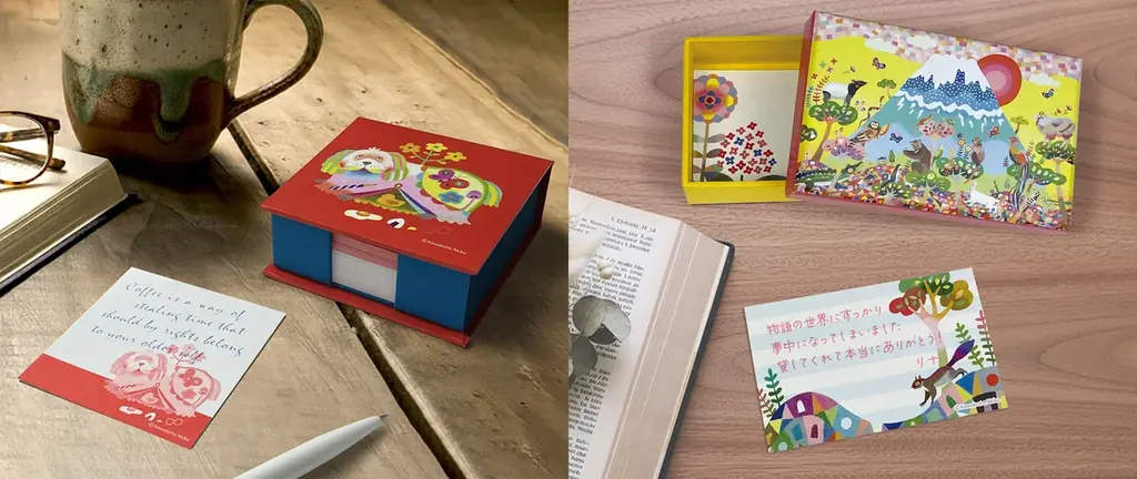 色エンピツ作家 かわばたあきこが描く、ワンダーランドへと誘うアートグッズ〈メモボックス〉と〈ミニアートボックス〉が、10月29日（水）より新発売！ 画像 1