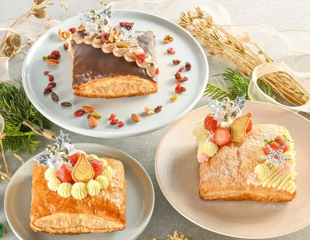 【Butteryららぽーと安城限定】3種の新作ビッグパイ「クリスマスミルフィーユ」11月1日より事前予約スタート！ 画像 2