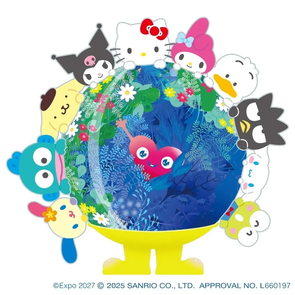 GREEN×EXPO 2027のトゥンクトゥンク次なるコラボは「サンリオキャラクターズ」コラボ商品第一弾 11月7日（金）販売開始！ 画像 1