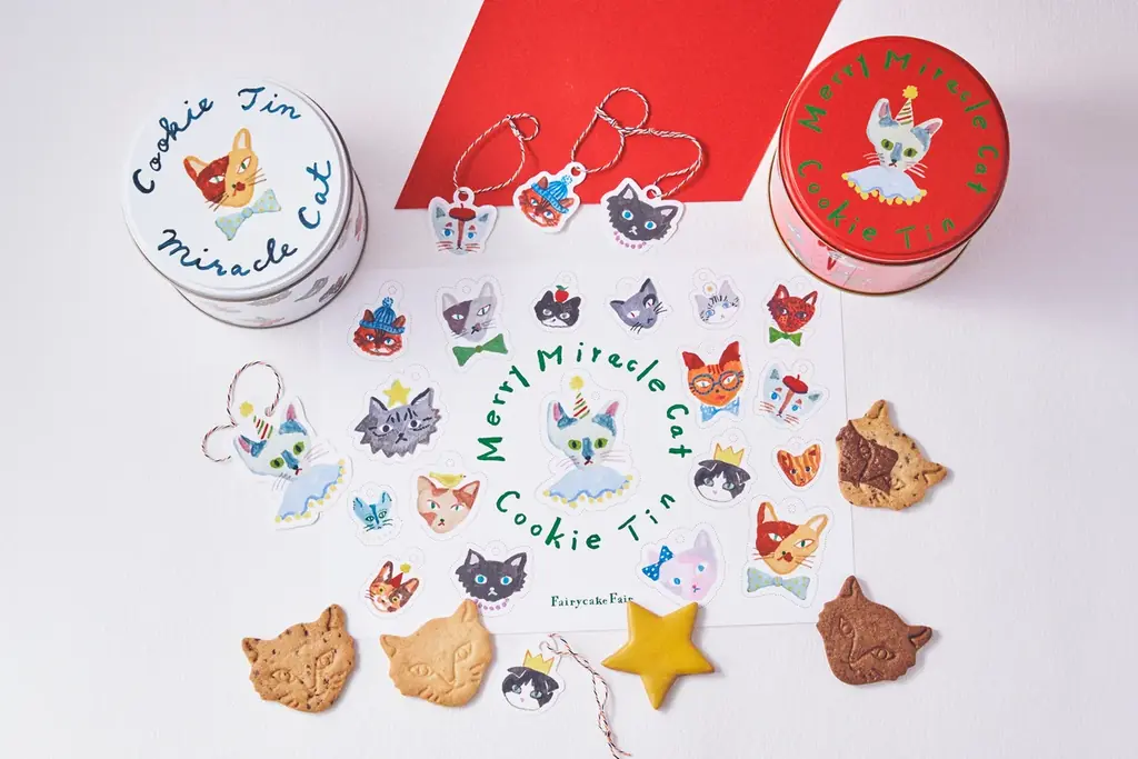 フェアリーケーキフェアのクリスマス2025、第一弾がスタート！寄付つきネコクッキー缶や、どうぶつショートケーキなど、クリスマス気分を彩る限定スイーツが勢ぞろい。 画像 9