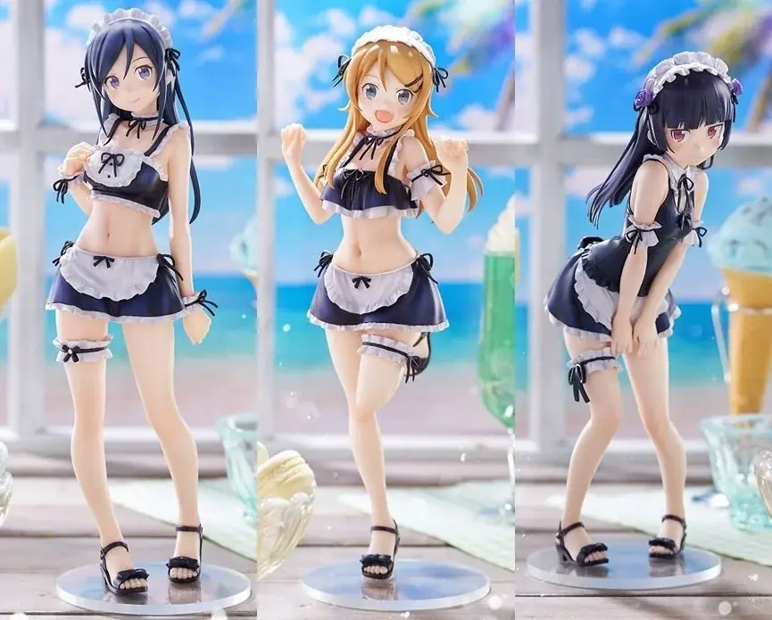 俺妹の桐乃・黒猫・あやせが水着メイドで立体化、2026年6月発売予定