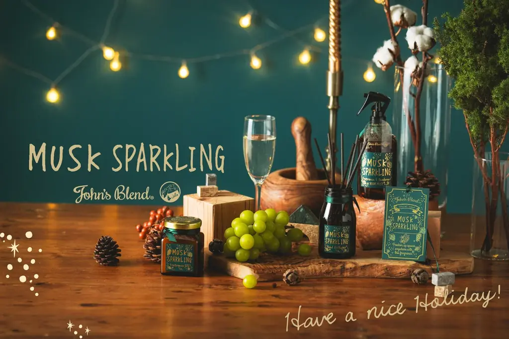ホリデーの夜に“弾けるムスク”——John’s Blend 季節限定「MUSK SPARKLING」11/1発売、WEB限定ギフトBOXも登場 画像 1
