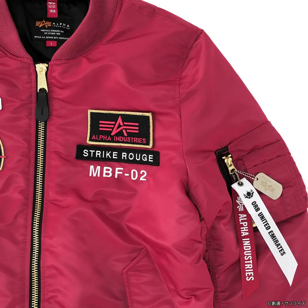 『機動戦士ガンダムSEED FREEDOM』から、ALPHA INDUSTRIESとのコラボによる、新作フライトジャケットMA-1 NATUSが登場、アクリルスタンドプレゼントキャンペーンも実施！ 画像 7