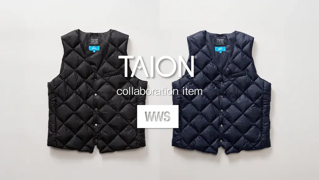 水道会社発祥のスーツに見える作業着「WWS」、10/31（金）TAION別注「WWS×TAION インナーダウンベスト」を販売開始！静電気軽減、後ろ身頃にウエスト調整機能を搭載 画像 1