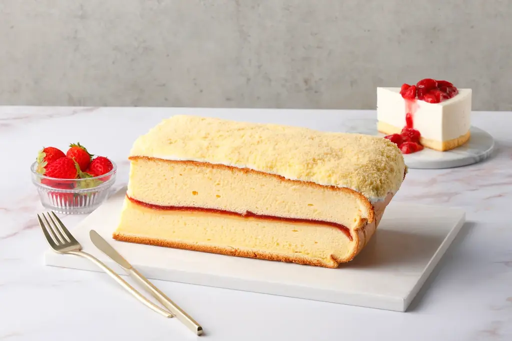 【東京スカイツリー・横浜高島屋】世界で愛される台湾カステラ専門店「グランドカステラ」から、ふわり優しい口どけの〈苺のダブルフロマージュカステラ〉新登場！ 画像 1