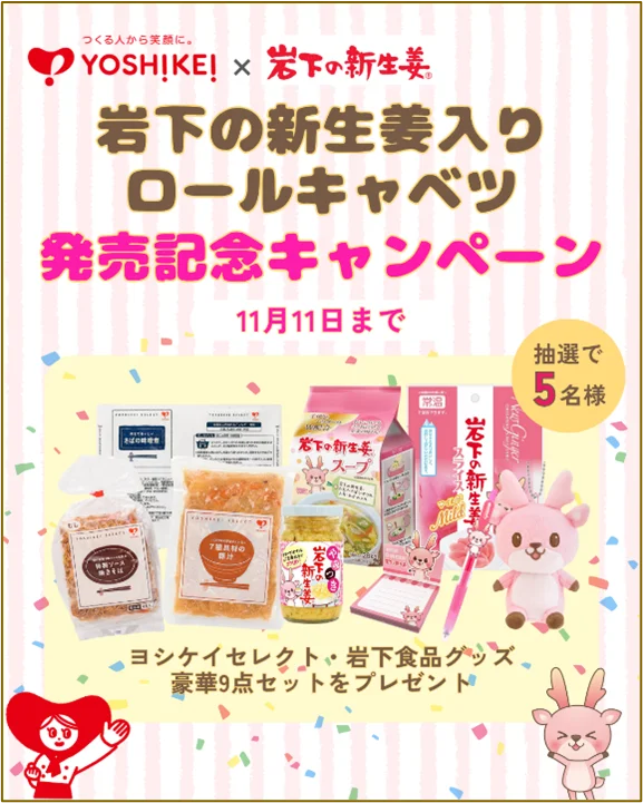 11月11日は「岩下の新生姜の日」ヨシケイのミールキット×岩下の新生姜コラボレーションメニューを発売 画像 5