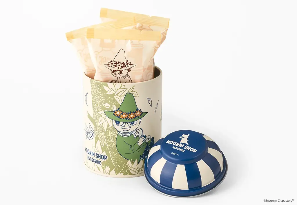 スナフキンの穏やかなひとときをそっと閉じ込めたクッキー缶が誕生。ムーミン公式パティスリー「ムーミンショップ パティスリー」 画像 2