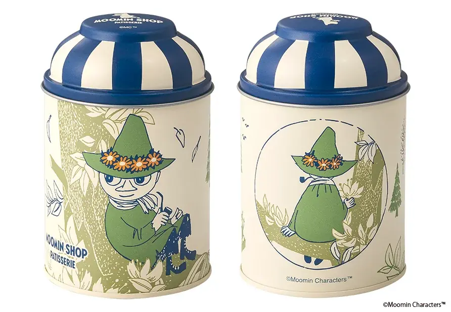 スナフキンの穏やかなひとときをそっと閉じ込めたクッキー缶が誕生。ムーミン公式パティスリー「ムーミンショップ パティスリー」 画像 3