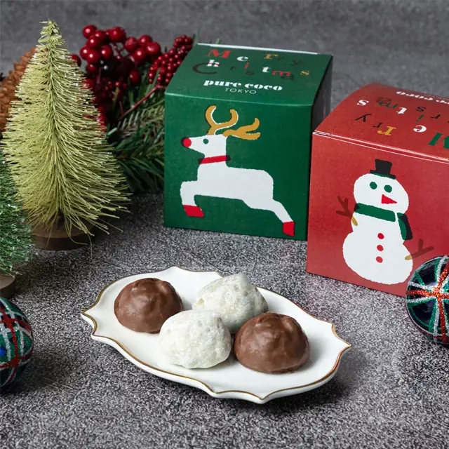【pure coco TOKYO（ピュアココ トーキョー）】プチギフトや自分へのご褒美に　ホリデーシーズンを彩る限定商品『ピュアココ クリスマスキューブ』発売 画像 2