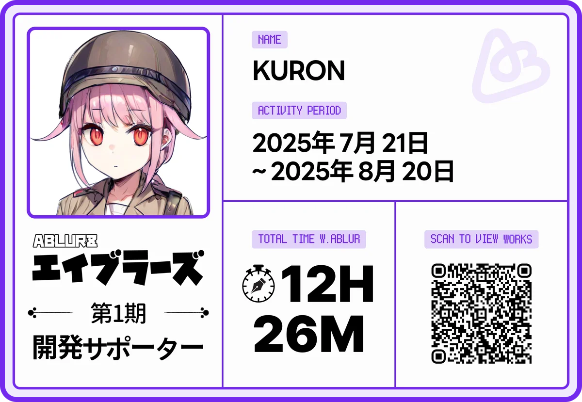 カンタン背景革命、エイブラー｜エイブラーズ第1期:開発サポーター・Kuronさん、新作『潜入堕兎ルリカ』発表へ！ 画像 2