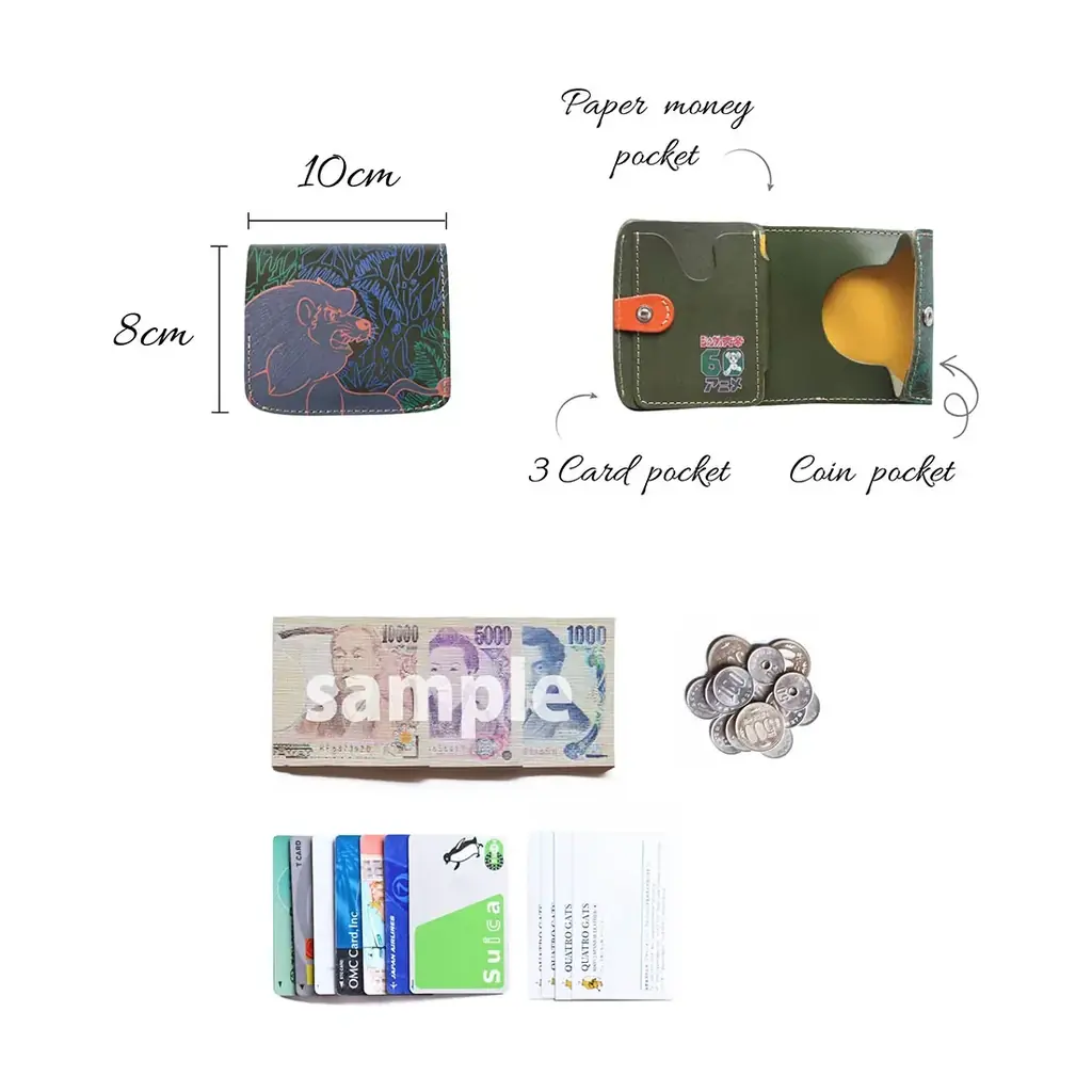 『ジャングル大帝』レオとパンジャがミニ財布に！革職人が上質なレザーを使いハンドメイド。11/3「まんがの日」に登場です。 画像 12