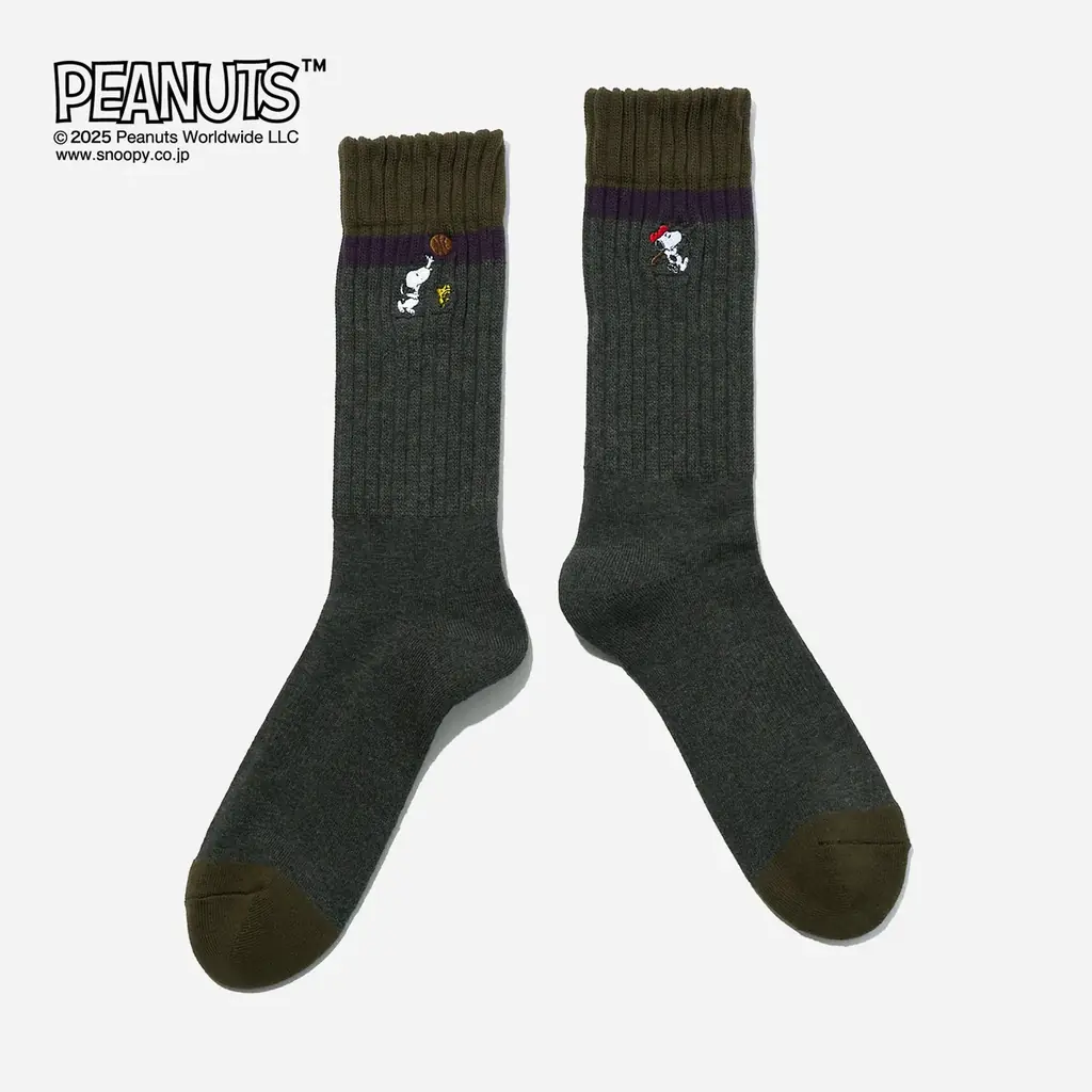 【SNOOPY】アメリカ４大スポーツをモチーフにしたリブソックス 画像 5