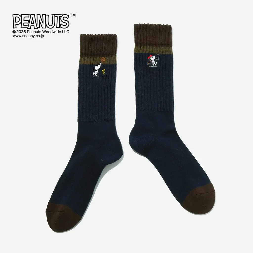 【SNOOPY】アメリカ４大スポーツをモチーフにしたリブソックス 画像 6
