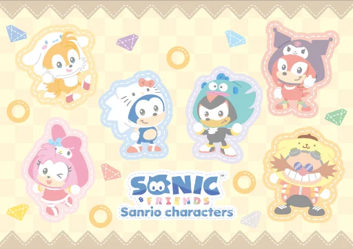 悶絶級の可愛さで、ファンを虜に！『SONIC&FRIENDS Sanrio characters(サンリオキャラクターズ)』コラボ商品2025年11月7日（金）発売！ 画像 1