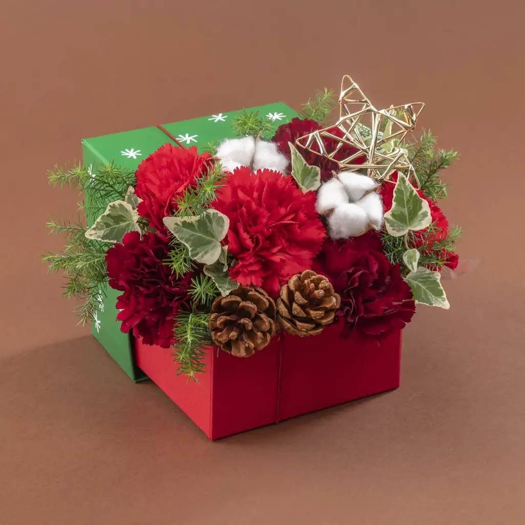 【鈴木マサル×日比谷花壇】完全描き下ろし北欧風デザインで心温まる冬のギフトをお届け。花を楽しんだ後も「ストーリーが続く」クリスマス・お正月フラワーアイテムが登場！ 画像 12