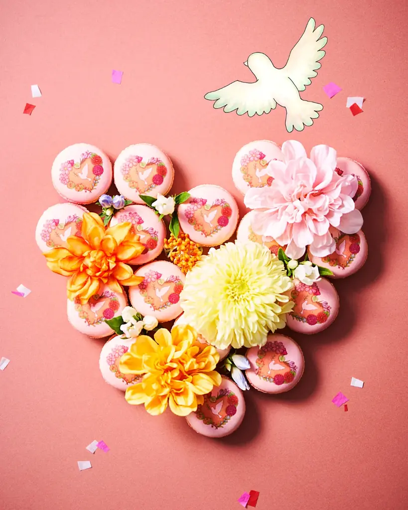 【ブールミッシュ×鴨志田和泉】花が心を彩り、鳩が想いを届ける。「ピースフルマカロン」プロジェクト第２弾が１１月２日(日)から販売開始！ 画像 2