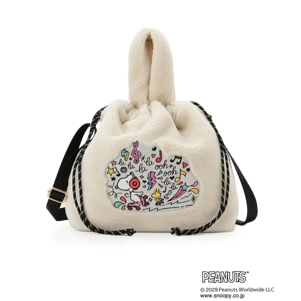 【grove】PEANUTSスペシャルコラボ！キュートな刺繍をデザインしたボアバッグを10月31日（金）より先行発売 画像 6