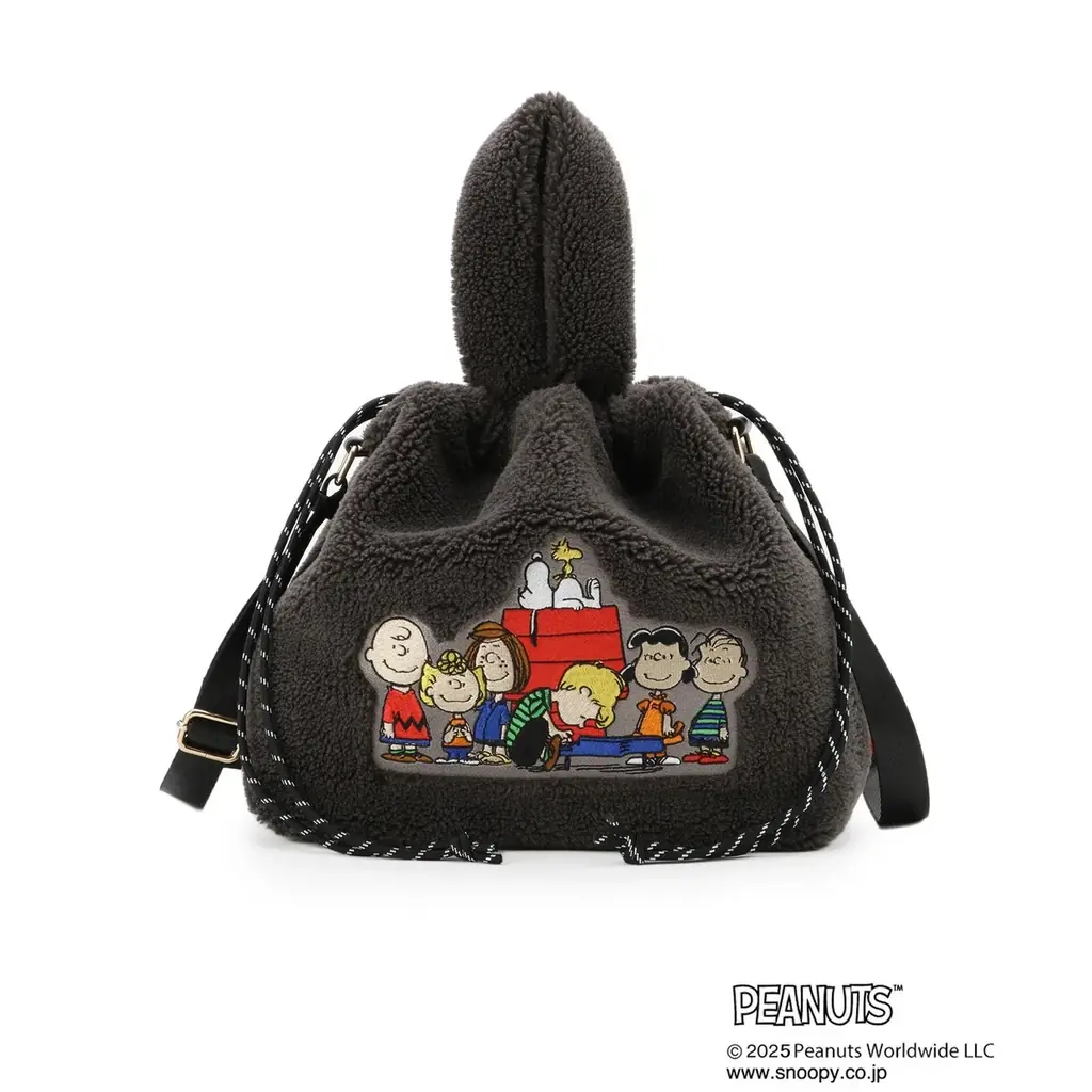 【grove】PEANUTSスペシャルコラボ！キュートな刺繍をデザインしたボアバッグを10月31日（金）より先行発売 画像 7