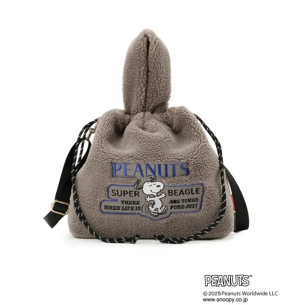 【grove】PEANUTSスペシャルコラボ！キュートな刺繍をデザインしたボアバッグを10月31日（金）より先行発売 画像 9