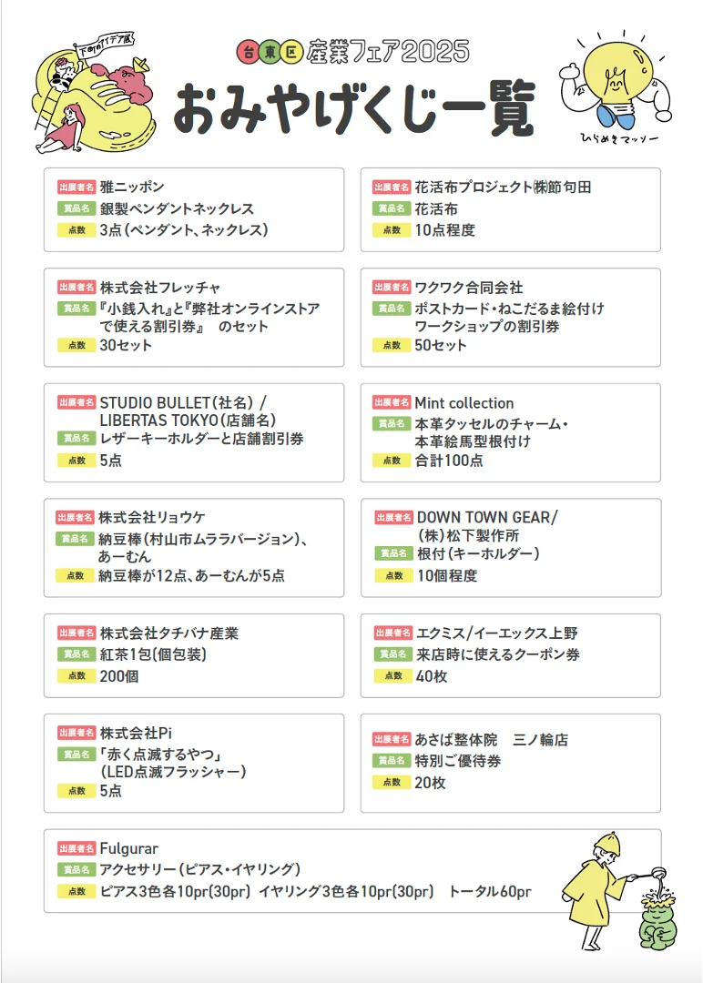 【11月6日・7日開催】台東区産業フェア2025〜下町のアイデア展〜を楽しむ３つのポイント 画像 4