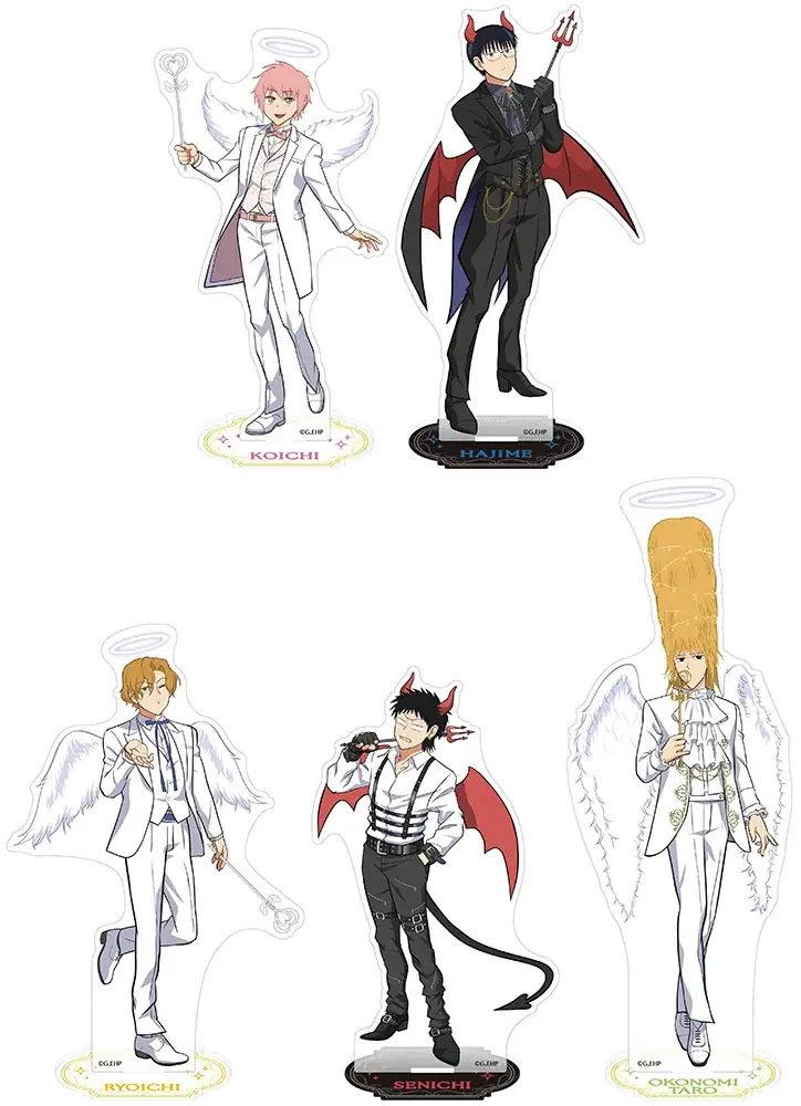 アニメ放送で話題沸騰中の『えぶりでいホスト』のオンリーショップが、アニメイト新宿で2026年1月17日から開催！　天使や悪魔風の衣装を身につけた、コーイチやハジメたちの新商品を販売!! 画像 3