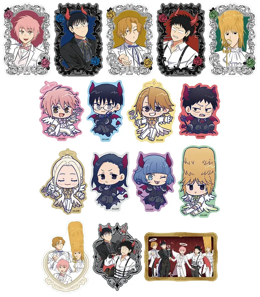 アニメ放送で話題沸騰中の『えぶりでいホスト』のオンリーショップが、アニメイト新宿で2026年1月17日から開催！　天使や悪魔風の衣装を身につけた、コーイチやハジメたちの新商品を販売!! 画像 6