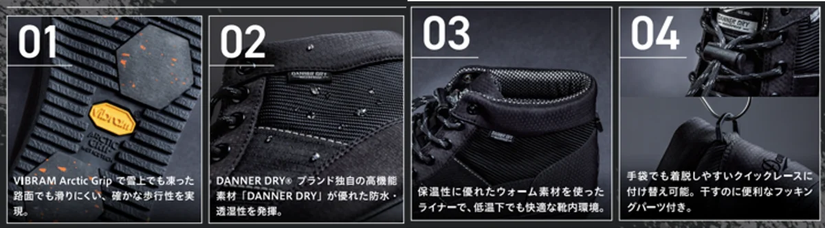 氷上でも滑りにくい“冬靴”を北海道のスペシャリストたちが語る。DANNERが冬の名品「GLACIER」の新ビジュアルムービーを公開 画像 2