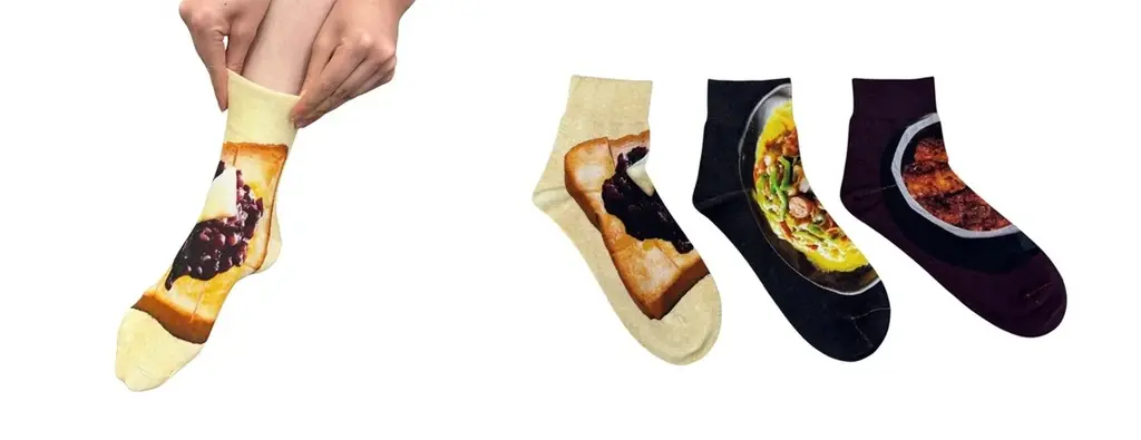 【名古屋タカシマヤ】＜タビオ＞から、”小倉トースト”や”鉄板ナポリタン”など名古屋めしをモチーフにした靴下が新登場！ 画像 2