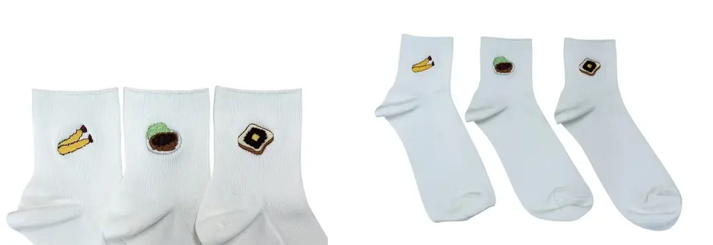 【名古屋タカシマヤ】＜タビオ＞から、”小倉トースト”や”鉄板ナポリタン”など名古屋めしをモチーフにした靴下が新登場！ 画像 3
