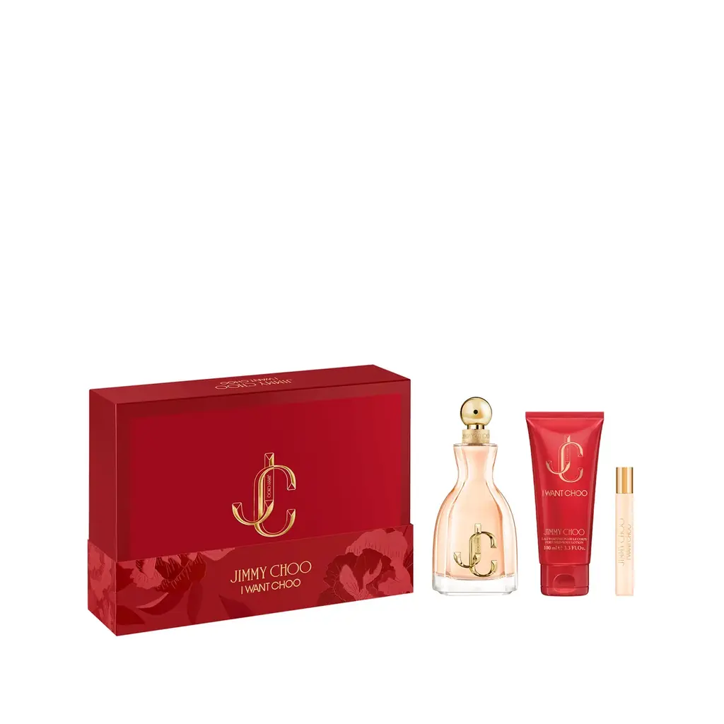 ジミー チュウの人気フレグランスライン「アイ・ウォント・チュウ」から、華やかなホリデーシーズンにぴったりの限定ボトルとギフトセットが登場 画像 3