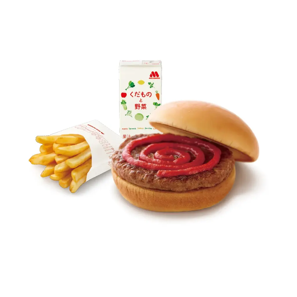 おそろいのモスバーガーカラーのリボンをつけて登場！「マイメロディ」「クロミ」とコラボレーションを実施 画像 7