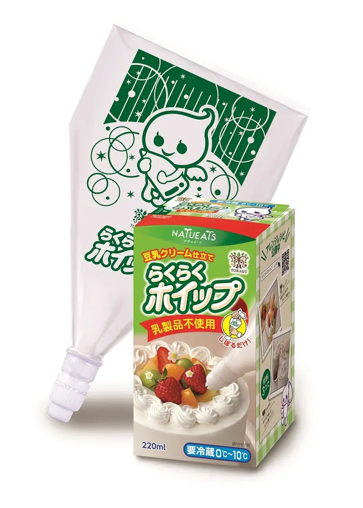 乳製品不使用のホイップ済みホイップクリームが新登場！「らくらくホイップ 豆乳クリーム仕立て」2025年11月17日（月）より 全国で発売 画像 4