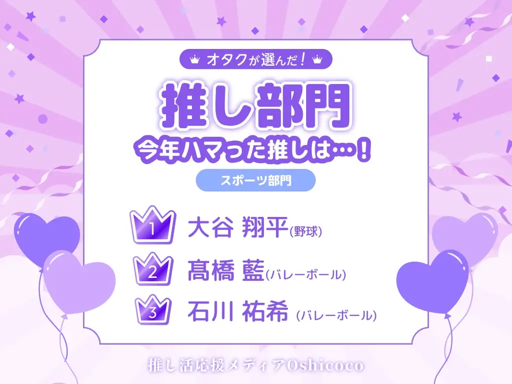 オタクが選んだ『推し・オブ・ザ・イヤー2025』結果発表！ランクインしたのは…？ 画像 6